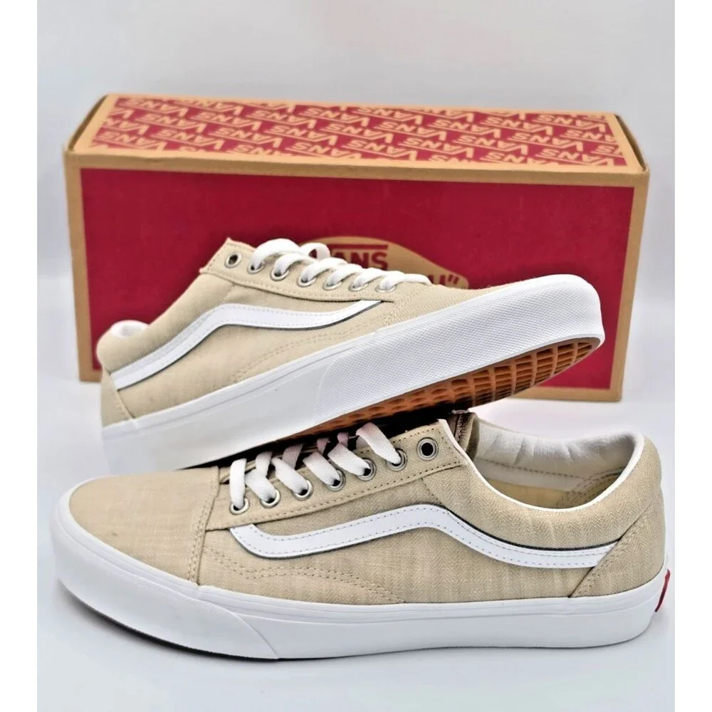 Vans Old Skool Summer Linen Rainy Day Men’s 9.5 Women’s 11 New With Box